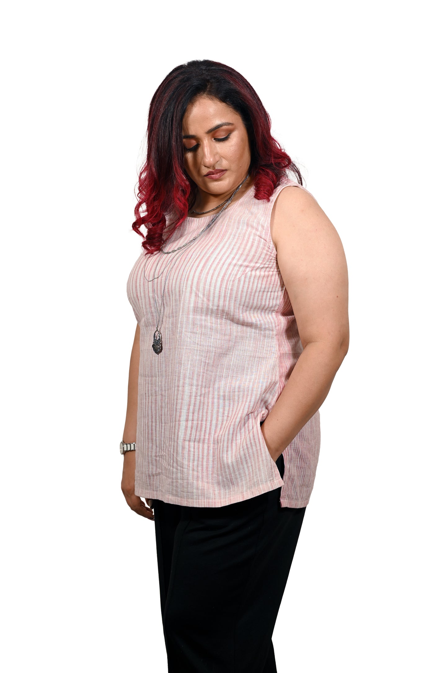 Pure Khadi Pink Top