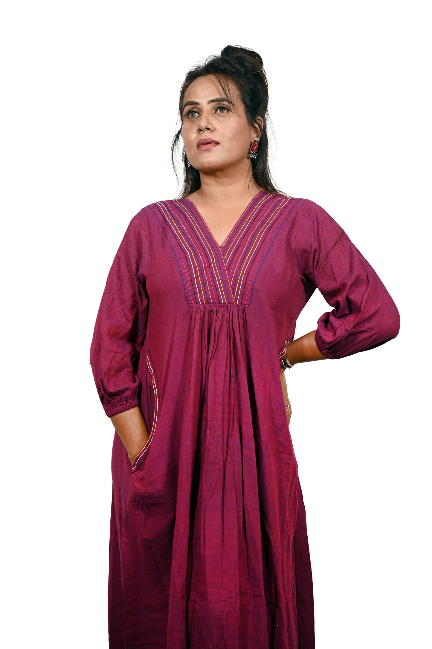 Pure Khadi Handloom Cotton Loungewear Dress