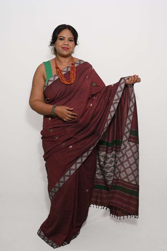 Assam Handloom Pure Cotton Saree